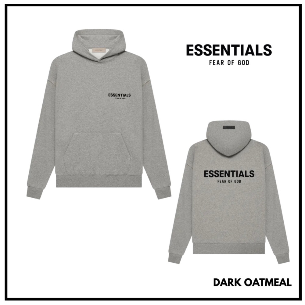 NWT Essentials Fear of God Hoodie Dark Oatmeal Sweatshirt